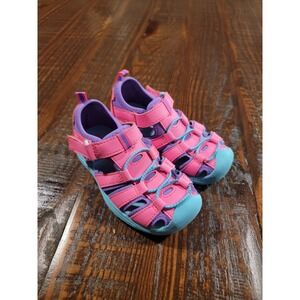 Mountain Creek Girls Sandals Size 9 Pink Closed Toe Water Shoes Hiking Play Shoe
